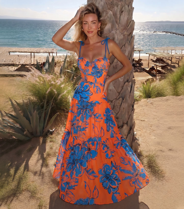 Bandeau Blossom Print Swimsuit Set(s)